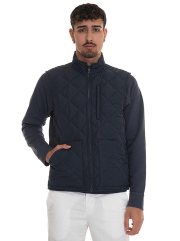 Quilted Gilet Blue Fay Man