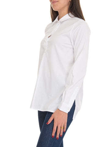 Camicia da donna lunga Cot Bianco Fay Donna