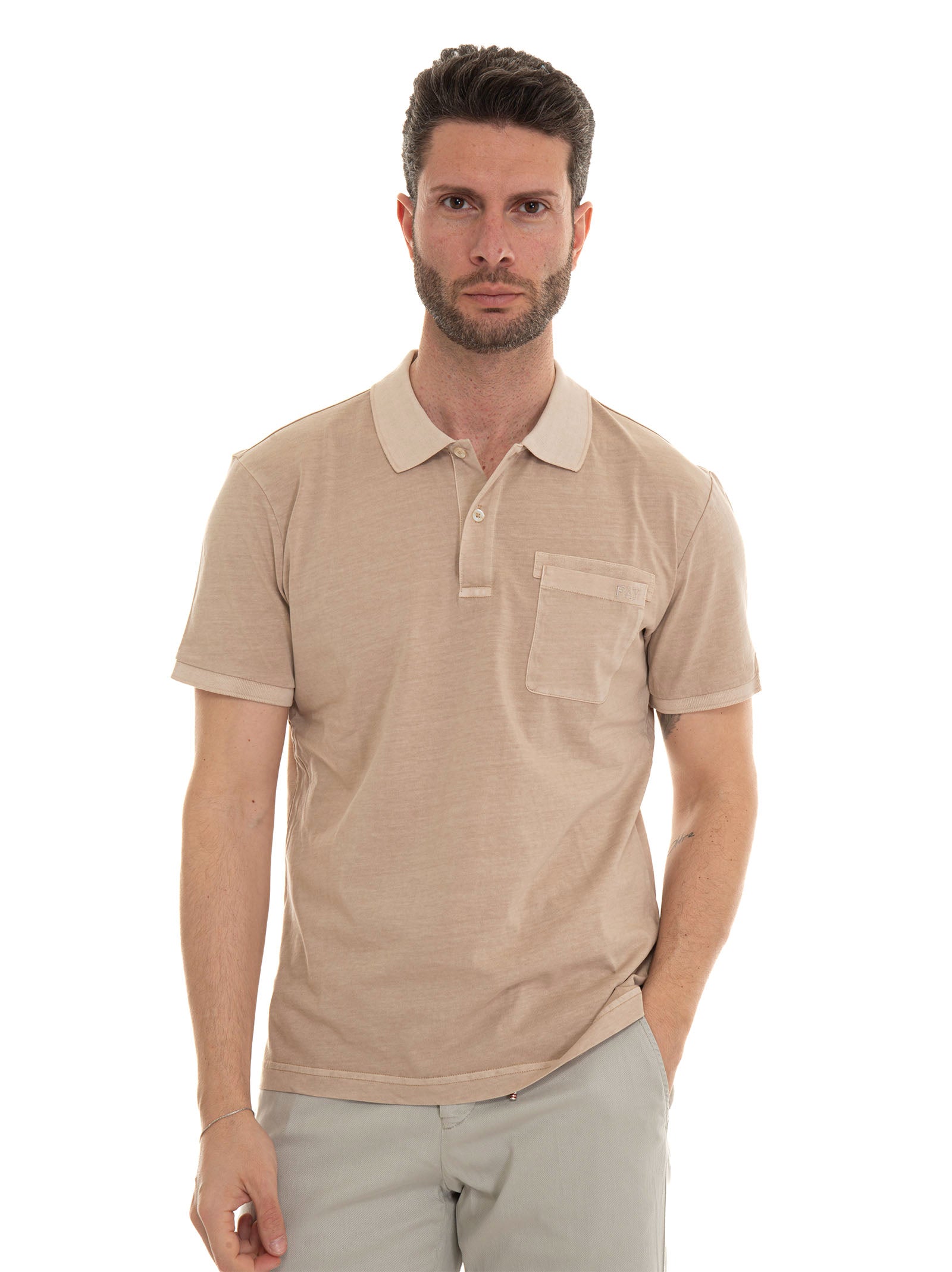 Polo manica corta Beige Fay Uomo