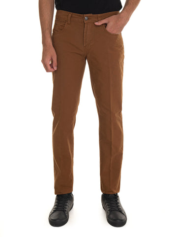 Fay Men's Brown 5-pocket trousers