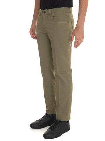 5-pocket trousers Green Fay Man