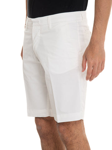 White Fay Men's cotton Bermuda shorts