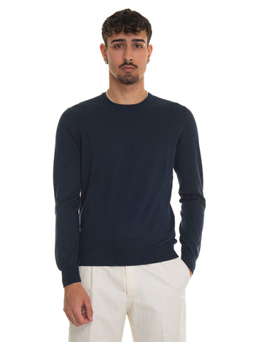 Blue Gran Sasso Man crewneck sweater