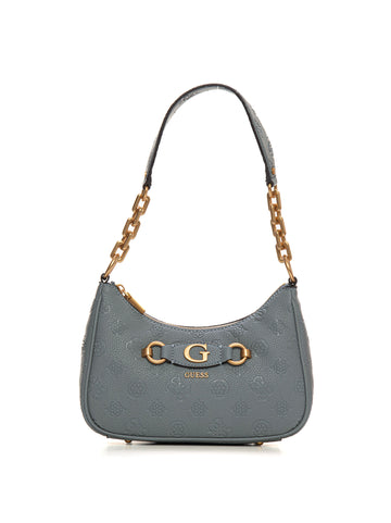 Izzy peony top shoulder bag Light Blue Guess Woman