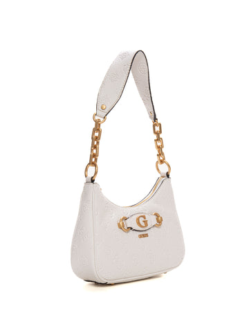 Borsa a spalla  izzy peony top  Bianco Guess Donna
