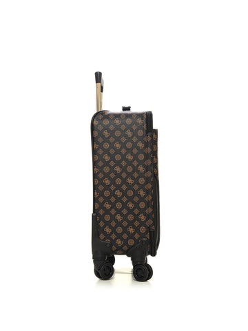 Trolley 4 ruote  van sant 18 in 8-whyeeler Marrone-nero Guess Donna