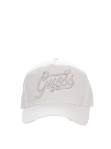 White Guess Women's hat with visor