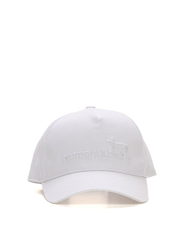 Harmont & Blaine Men's White Visor Hat
