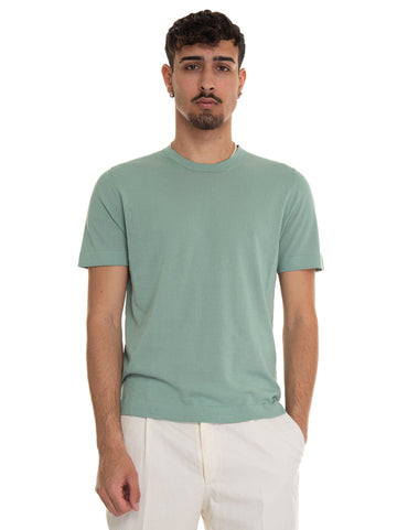 T-shirt in maglina T-SHIRT-CREPE Verde Hindustrie Uomo