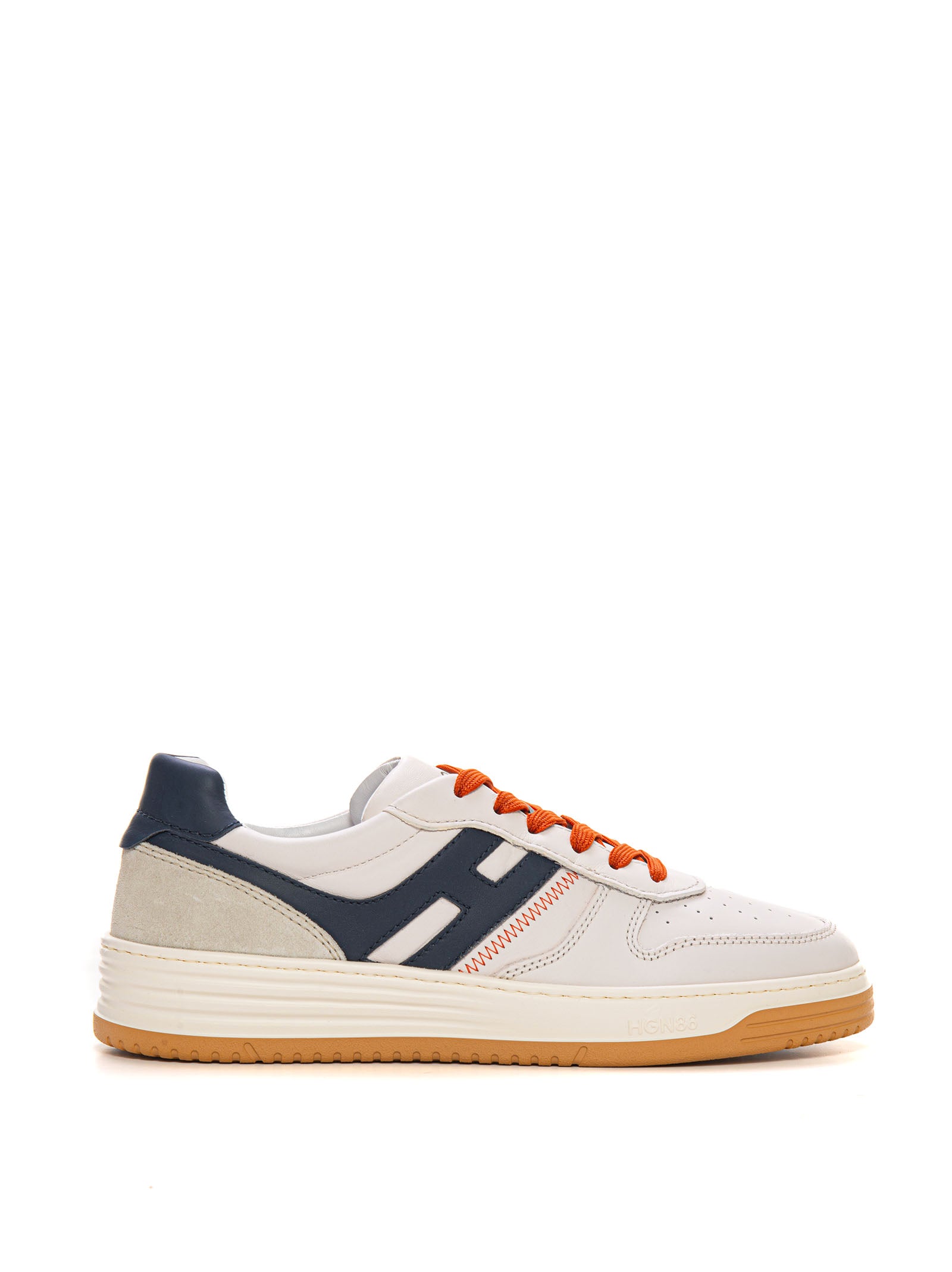 Sneakers in pelle con lacci H630 Bianco blu Hogan Uomo