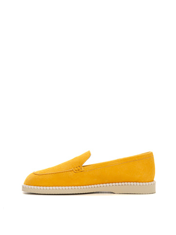 Hogan Donna Yellow Moccasin suede moccasin