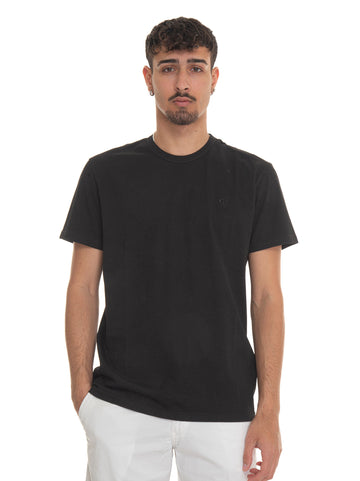 Hogan Men's Black Half Sleeve Crew Neck T-shirt