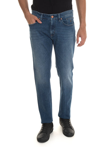 Jeckerson Men's 5-pocket medium denim jeans