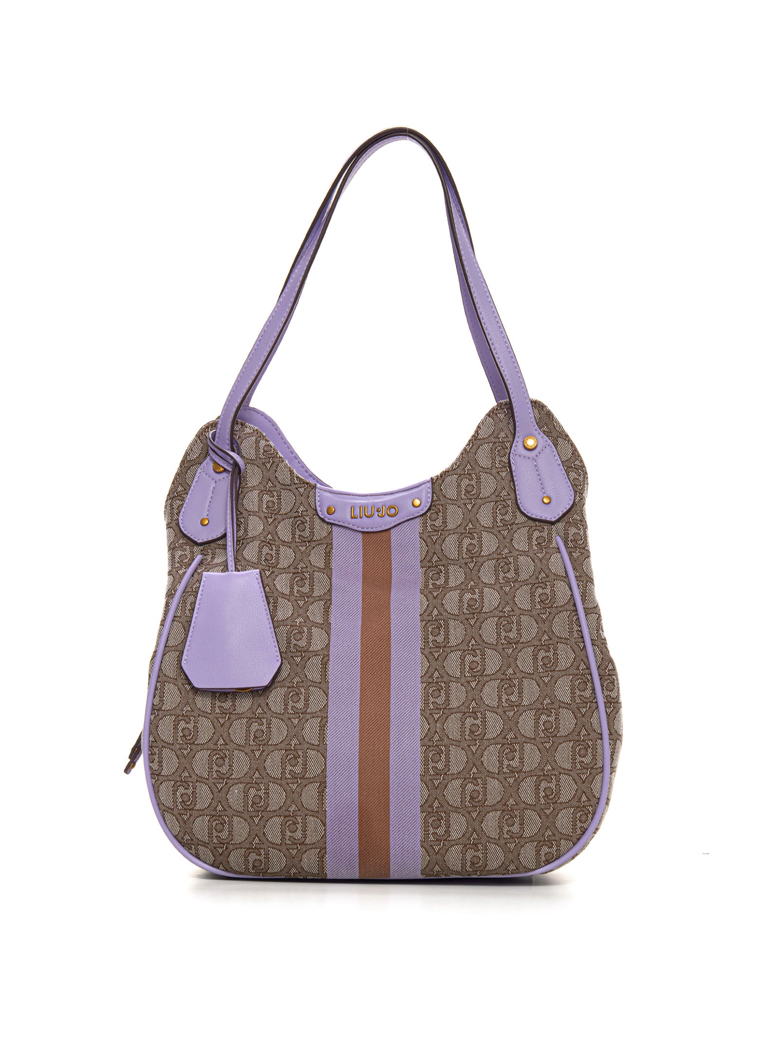 Satchel bucket bag Beige-lilac Liu Jo Woman Scaglione Ischia