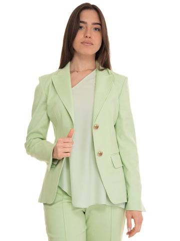 2-button jacket Green Liu Jo Woman