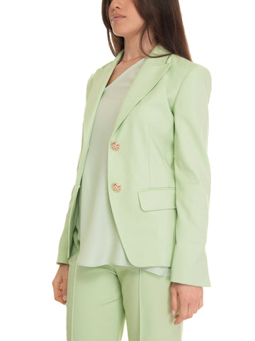 2-button jacket Green Liu Jo Woman