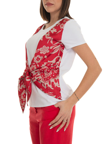 T-shirt Rosso-bianco Liu Jo Donna