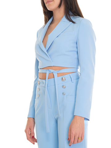 Short light blue jacket Liu Jo Woman