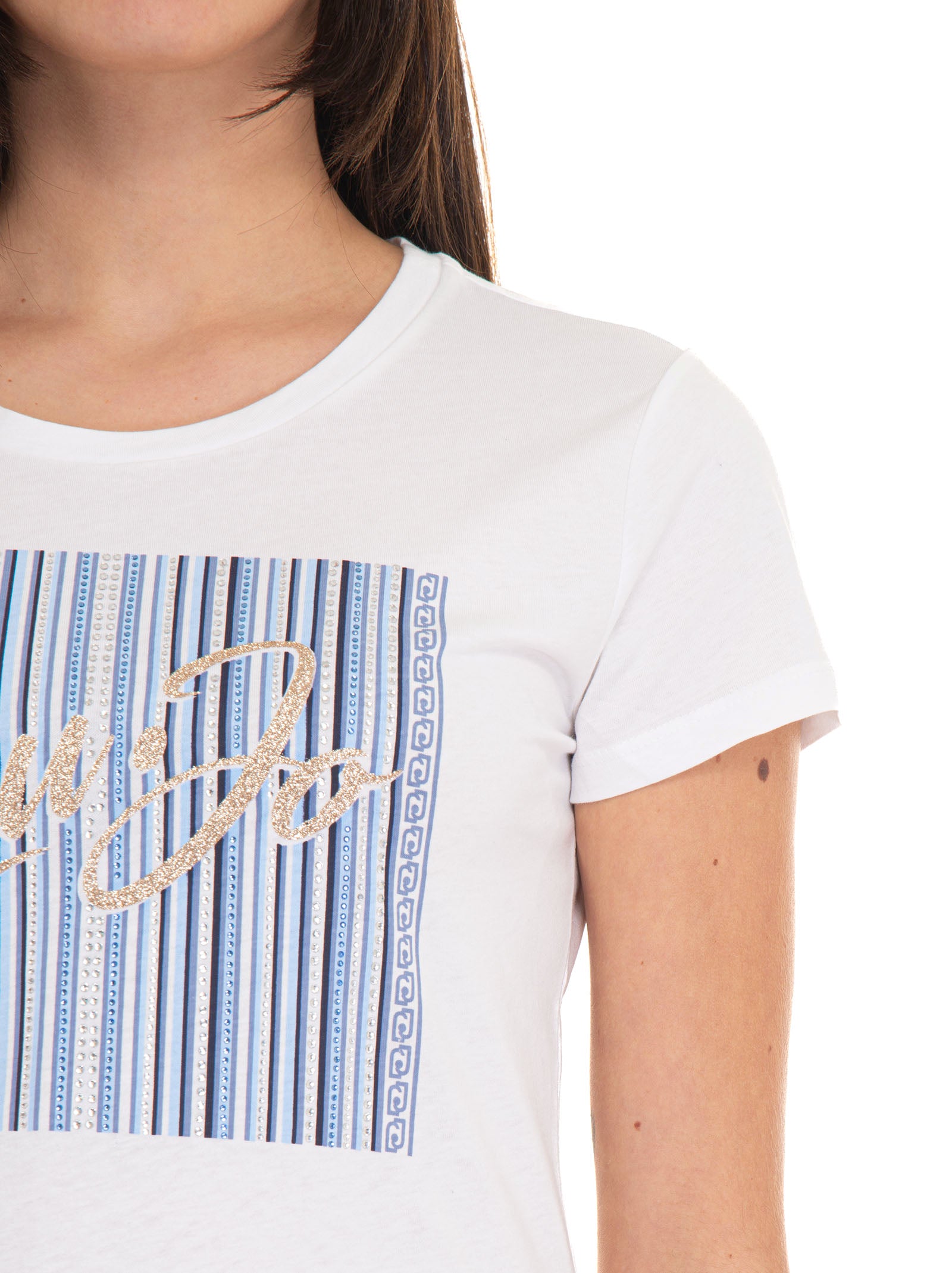 White T-shirt Liu Jo Woman Scaglione Ischia - Main Image