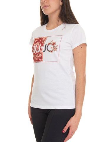 White-red Liu Jo Women's T-shirt