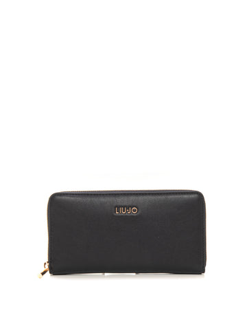 Large black wallet Liu Jo woman