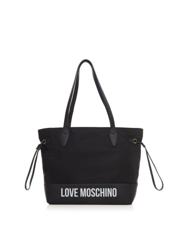 Black Love Moschino Woman shopper bag