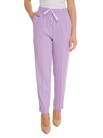 Luckylu Women's Lilac soft trousers