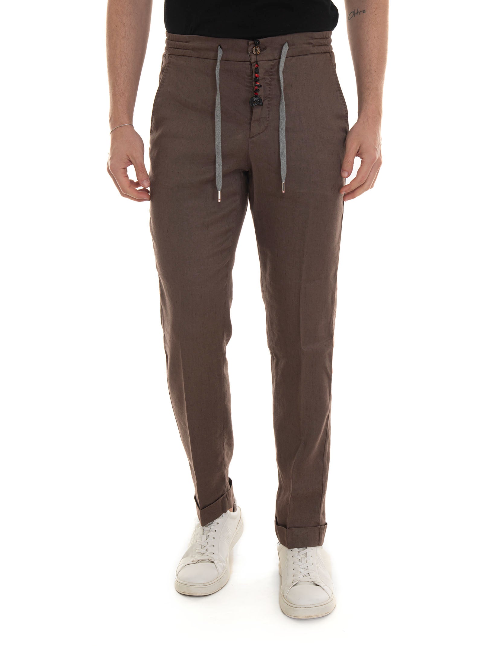 Brown jogger fashion pants