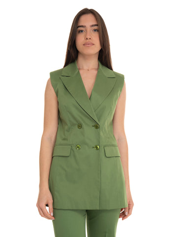 Lieto Green Pennyblack Women's Long Vest