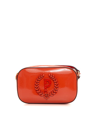 Small camera bag with shoulder strap Orange Pollini Woman