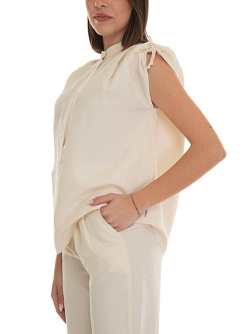 Woolrich Women's White Short Sleeve Blouse