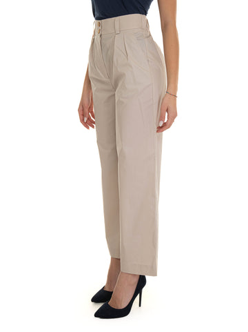 Beige Woolrich Women's wide trousers