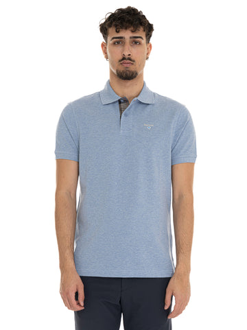 Polo mezza manica Celeste Barbour Uomo