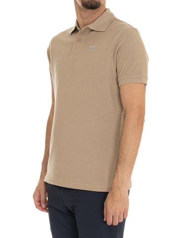 Polo mezza manica Beige Barbour Uomo