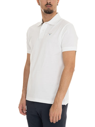 Polo mezza manica Bianco Barbour Uomo