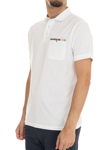 Polo mezza manica Bianco Barbour Uomo
