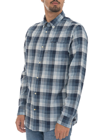 Barbour Men's Blue Long Sleeve Shirt