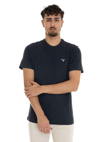 T-shirt girocollo mezza manica Blu Barbour Uomo