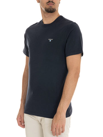 T-shirt girocollo mezza manica Blu Barbour Uomo