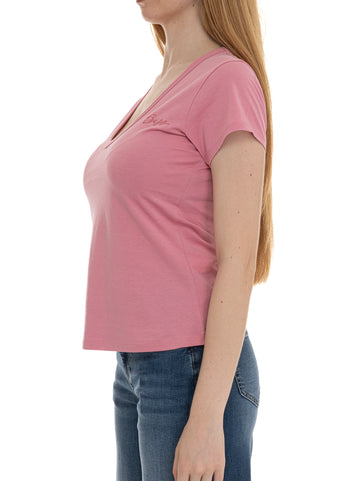 T-shirt mezza manica Eslane Rosa BOSS Donna