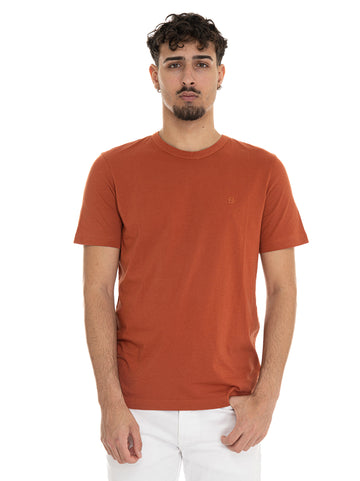 T-shirt girocollo mezza manica C-THOMPSON222 Ruggine BOSS Uomo