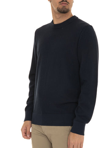 Maglia girocollo ECAIO Blu BOSS Uomo