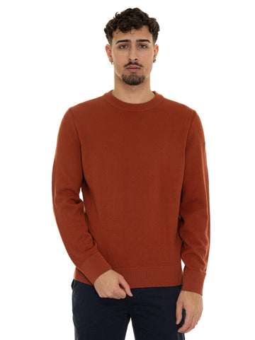 Maglia girocollo ECAIO Ruggine BOSS Uomo