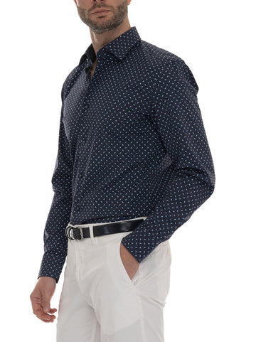Camicia casual  H-HANK-KENT Blu BOSS Uomo