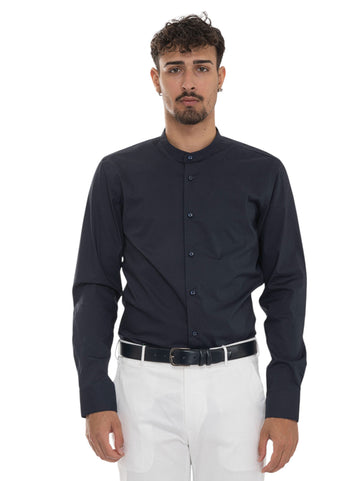 Casual Shirt H-HANK-S-STANDUP Blue BOSS Men