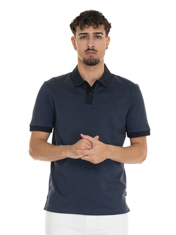 Polo manica corta  H-PARLAY432 Blu BOSS Uomo