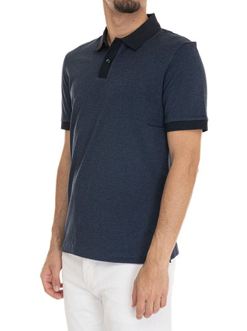 Polo manica corta  H-PARLAY432 Blu BOSS Uomo