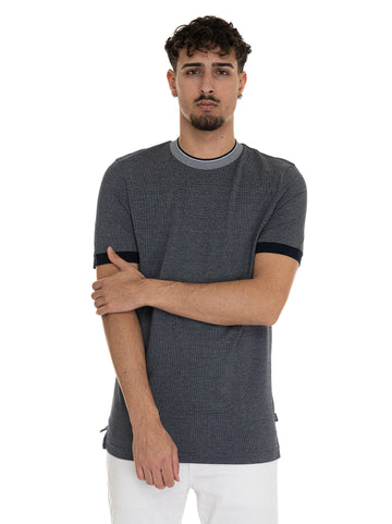 T-shirt girocollo mezza manica H-TESSLER145 Blu BOSS Uomo