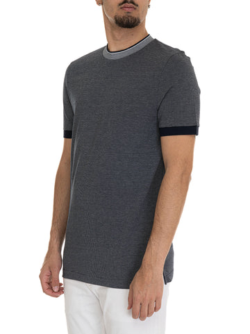 T-shirt girocollo mezza manica H-TESSLER145 Blu BOSS Uomo