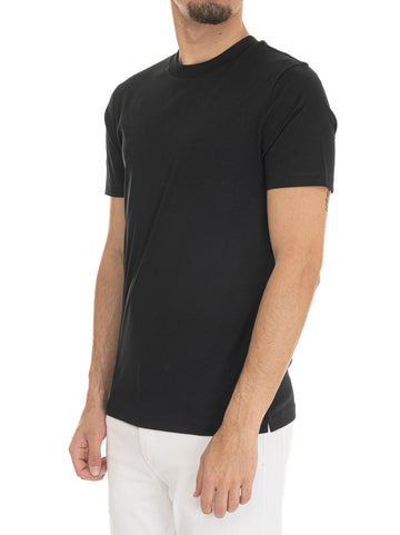 T-shirt girocollo mezza manica  H-TESSLER17 Nero BOSS Uomo